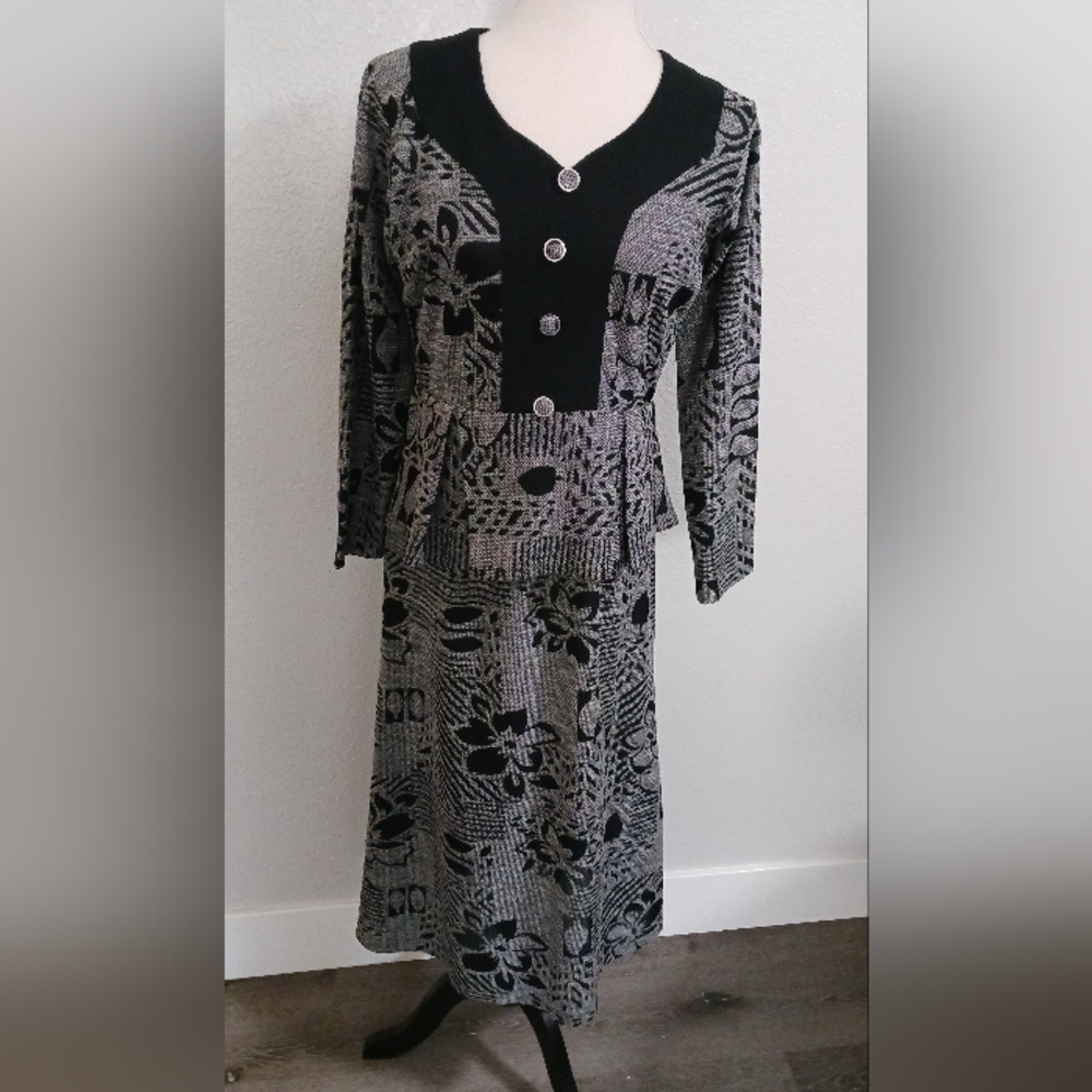 Vintage Hawaiian print handmade dress